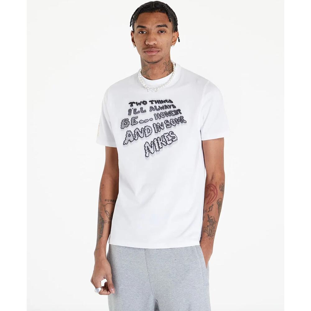 Nike x Nocta Mens White Be Honest Quote Graphic T-Shirt Size XXL Casual Athletic